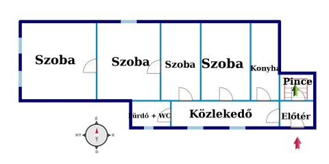 Eladó Lakás 6100 Kiskunfélegyháza Piac mellett 101 m2-es lakás besorolású épület 