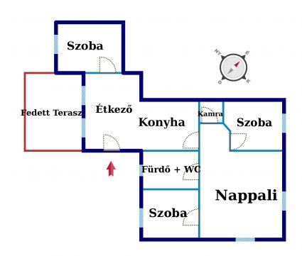 Eladó Ház 6100 Kiskunfélegyháza Nappali+ 3 szobás felújított, modernizált tanya zöldterülettel