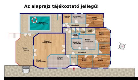 Kiadó Ház 1028 Budapest 2. kerület Pesthidegkút-Újfalun kiadó családi ház medencével , parkosított kerttel
