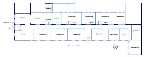 Eladó Üzlethelyiség 1136 Budapest 13. kerület Újlipótvárosban a Szent István krt-hoz közeli 450 nm-es üzlethelység