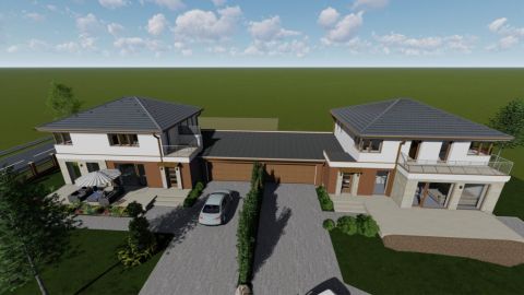 Eladó Ház 6000 Kecskemét Petőfiváros, nappali+4szobás, 195nm-es új építésű ikerház