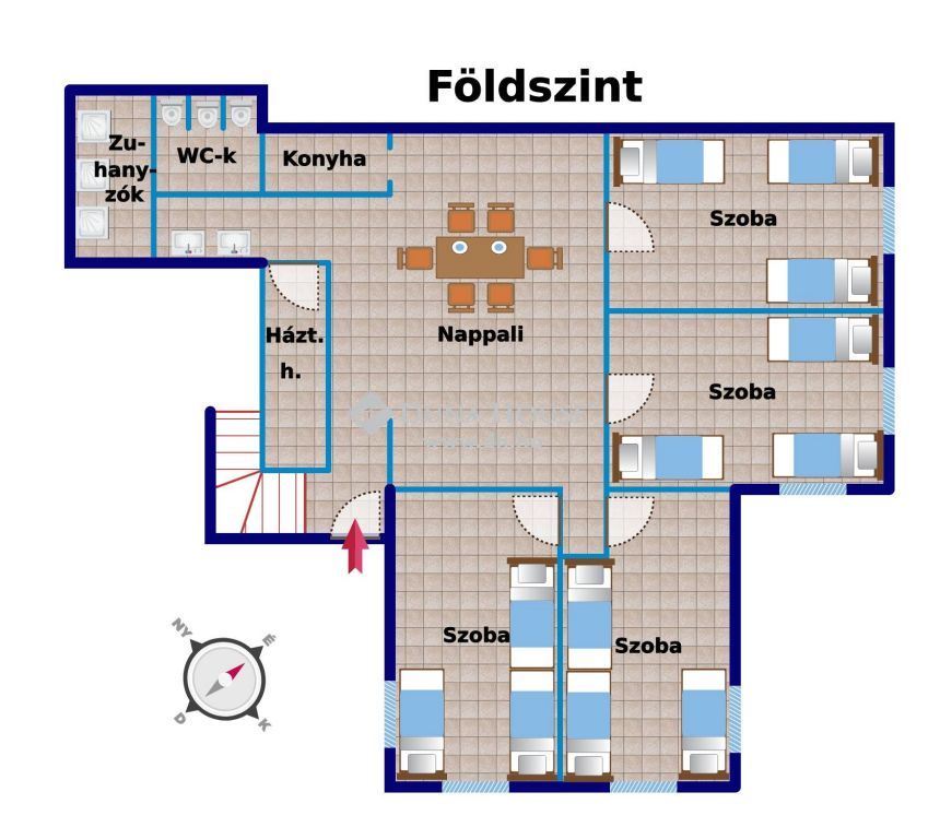 8151 Szabadbattyán , 26 férőhelyes kiadó ház — 1/25