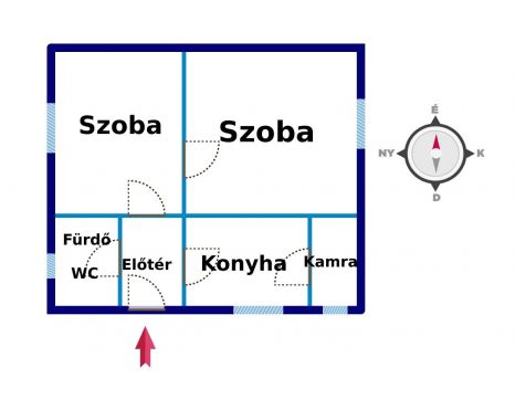 Eladó Ház 6066 Tiszaalpár Különportás családi ház 706 m2-es telekkel