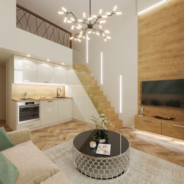 Eladó Lakás 1074 Budapest 7. kerület , Felújított modern, fiatalos azonnal birtokba vehető garzon