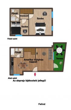Eladó Lakás 1084 Budapest 8. kerület József körútnál 2 hálós, 2 fürdős felújított lakás terasszal