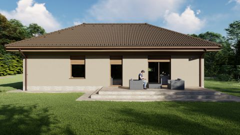Eladó Ház 2373 Dabas Ikerház fél 1063 nm-es telken