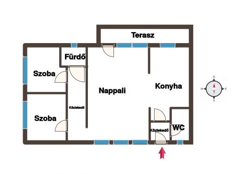 Eladó Ház 6000 Kecskemét Kecskeméten a Nyíri lakóparkban nappali +2 szobás családiház