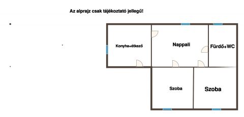 Eladó Ház 2764 Tápióbicske Tápióbicske Sági  úton 2 szobás ház eladó