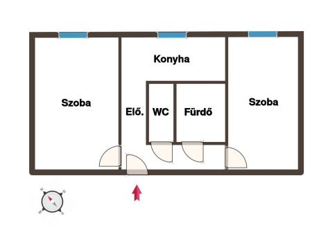 Eladó Lakás 6000 Kecskemét Kétszobás felújított panel lakás ELADÓ