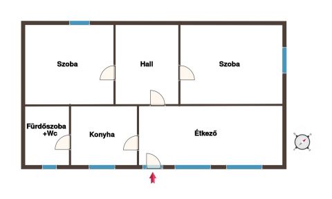Eladó Ház 6080 Szabadszállás Vasútállomástól nem messze, két generációnak is kilakítható