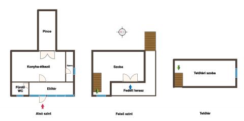 Eladó Ház 7400 Kaposvár *** Csutoraszárító utca, 3 szintes ház, vízzel és villannyal