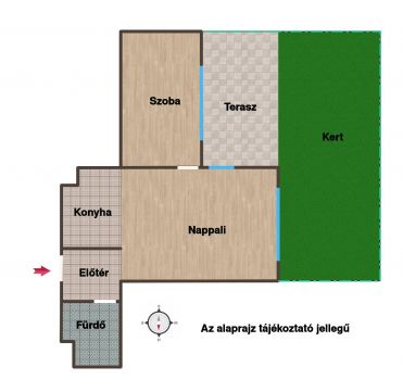 Eladó Lakás 1048 Budapest 4. kerület 50 m² • Privát kert • Terasz • Újszerű állapot