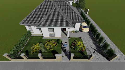 Eladó Ház 6000 Kecskemét , Új építésű nappali + 3 szobás ház 380nm-es telken - Helvécia