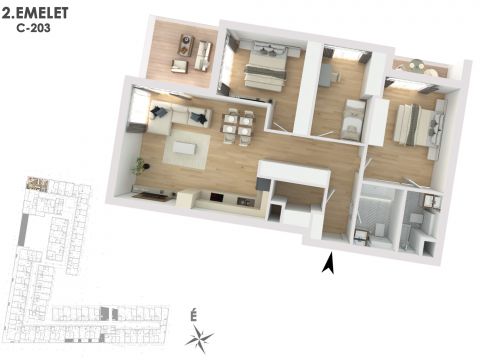 Eladó Lakás 1138 Budapest 13. kerület Lakópark a Duna partján: Otthonod a vízparti életstílus közepén!