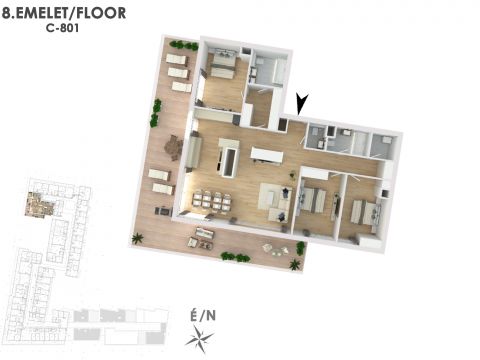 Eladó Lakás 1138 Budapest 13. kerület Lakópark a Duna partján: Otthonod a vízparti életstílus közepén!