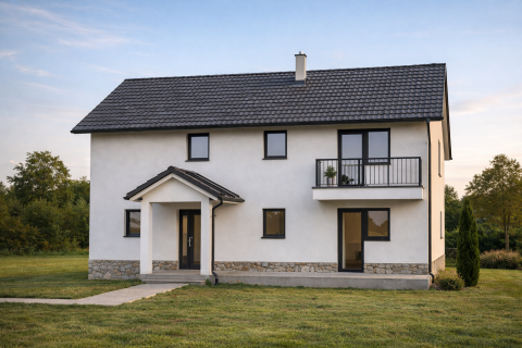 Eladó Ház 2016 Leányfalu , Leányfalu, új építésű, panorámás családi ház!