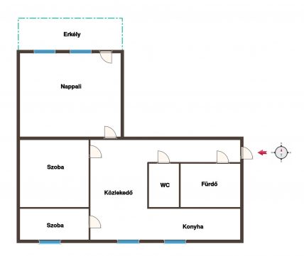 Eladó Lakás 6000 Kecskemét Szépen felójitott lakás a Széchényivárosban