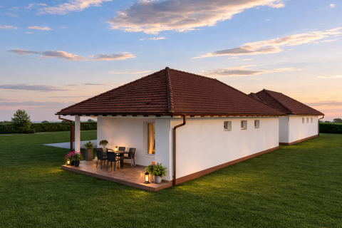 Eladó Ház 2200 Monor Új építésű, nappali + 3 szobás otthon Monoron kerttel!