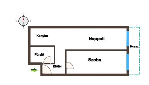 Kiadó Lakás 1139 Budapest 13. kerület Studio lakás a Béke tér közelében