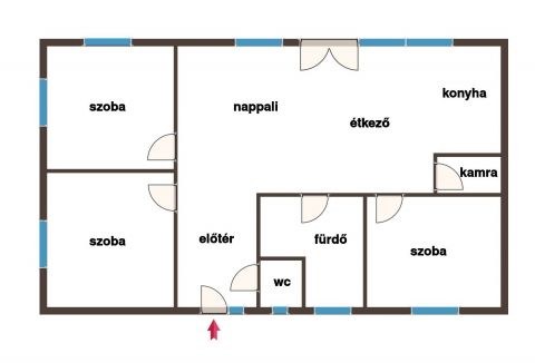 Eladó Ház 6041 Kerekegyháza Újépítésű 90nm nappali+3 szobás családi ház, 1000nm telken