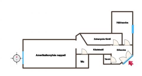 Eladó Lakás 1132 Budapest 13. kerület Felújított, 2 szobás lakás eladó