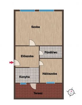 Eladó Lakás 7815 Harkány 'Harkány-Belváros-hitelképes-téglalakás! 