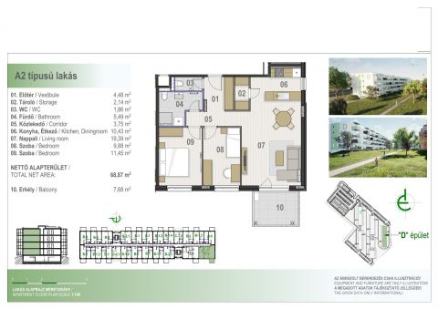 Eladó Lakás 4030 Debrecen , MODERN, FIATALOS ÚJ LAKÁSOK