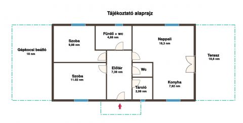 Eladó Ház 2360 Gyál új építésű nappali + 2 szobás ikerfél