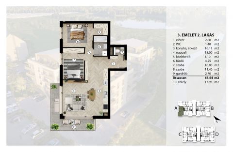 Eladó Lakás 8000 Székesfehérvár , Palotaváros