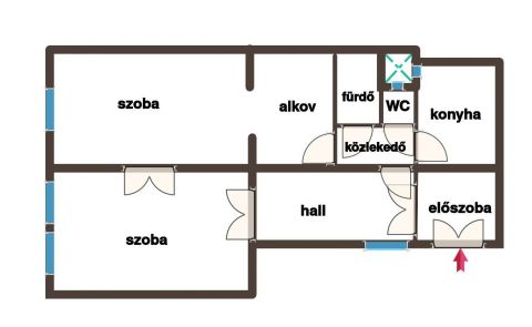 Eladó Lakás 1051 Budapest 5. kerület A Bazilika közvetlen közelében, polgári lakás!
