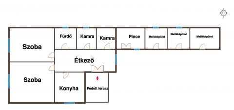 Eladó Ház 6112 Pálmonostora Pálmonostora központjában hitelezhető családi ház eladó! 