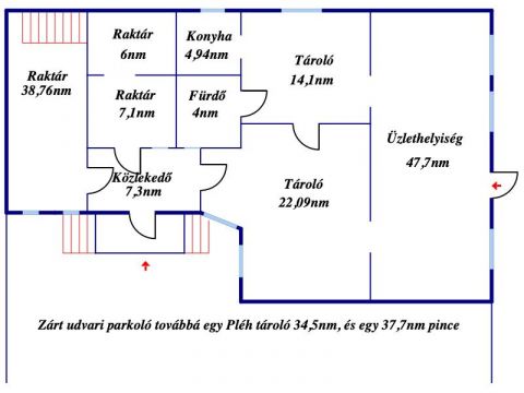 Eladó Üzlethelyiség 9011 Győr 9028 Győr, Városi nagyforgalmú