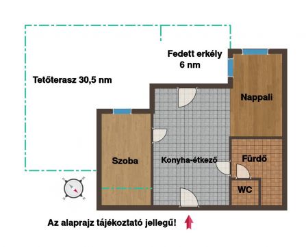 Eladó Lakás 1188 Budapest 18. kerület Nappali + 1 hálós újszerű lakás 35 nm-es panorámás erkéllyel