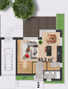 Eladó Ház 1224 Budapest 22. kerület Újépítésű ikerház, nappali + 4 szobás, garázzsal