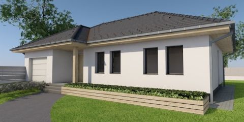 Eladó Ház 6090 Kunszentmiklós , Nappali + 3 szobás új építés családi garázzsal