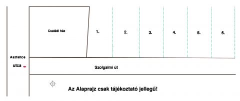 Eladó Telek 2721 Pilis Vásár utca közelében